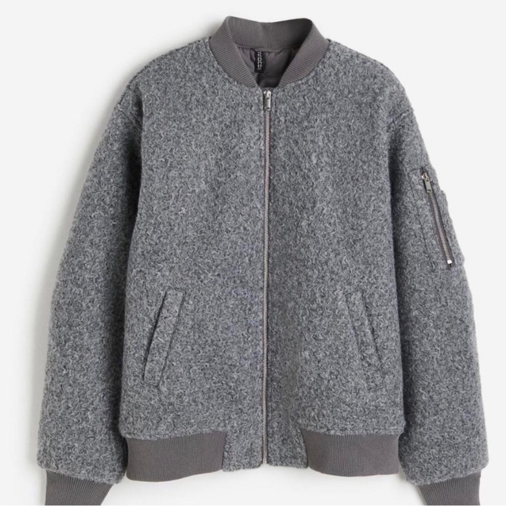 H&M Grey Bomber Jacket